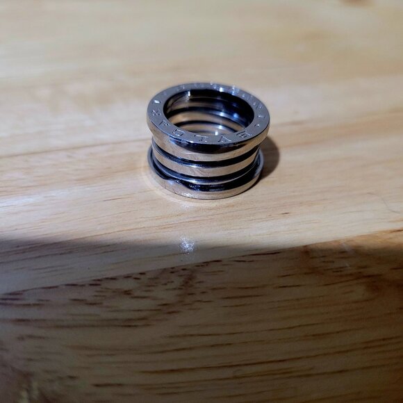 Bvlgari B.zero1 Four-Band Ring 18kt White Gold Size 50 - Picture 9 of 10
